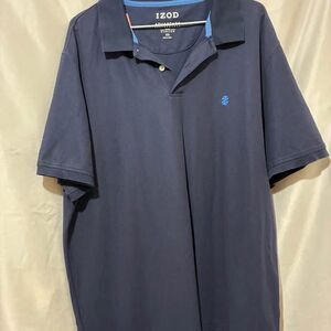 IZOD Advantage Performance Polo Shirt XXL natural stretch Navy Blue